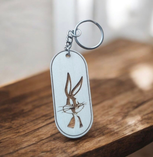 dřevěná klíčenka Bunny